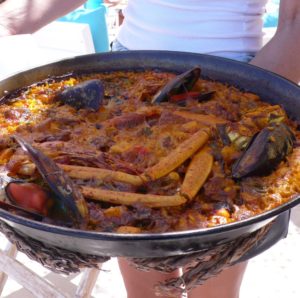 paella pour deux Atzaro beach