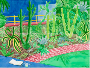 David Hockney - Cactus Garden III 2003