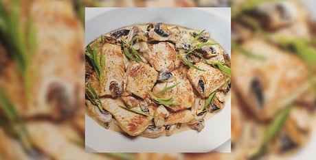 poulet-escalope-champignon