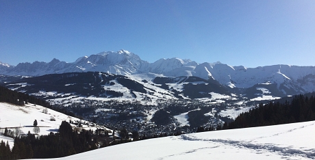 megeve randonnee-raquette-panorama-montblanc