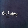 housse de coussin be happy bleu marine