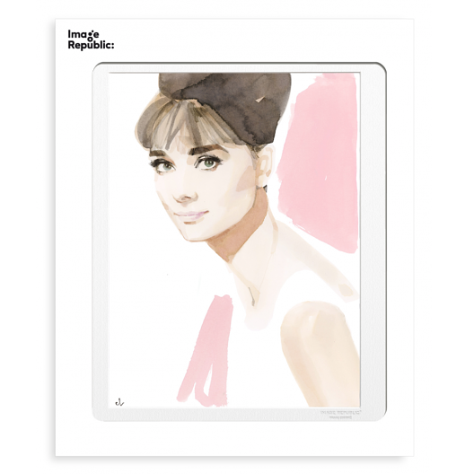 Illustration Audrey Hepburn Marc-Antoine Coulon Image Republic le Colibry concept store geneve