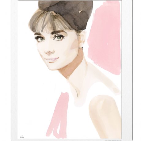 Illustration Audrey Hepburn Marc-Antoine Coulon Image Republic le Colibry concept store geneve